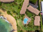 Drone view of the Lae Nani Resort